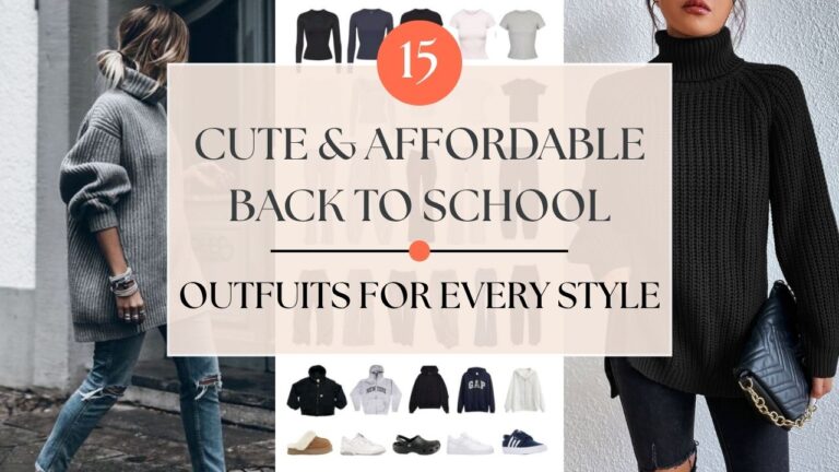 15 Cute & Affordable Back to School Outfits for Every Style